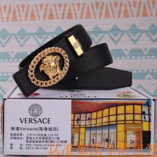 Versace ヴェルサーチェ メンズファッション第一層牛革Belt贈り物 喜ばれる第一選択素晴らしい仕上がりメンズ38ミリ幅2色 格安国内安全届く