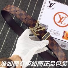 ルイヴィトン LOUIS VUITTON  第一層牛革贈り物 喜ばれる第一選択38ミリ幅4色 本当に届く専門店安全