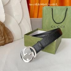 GUCCI グッチ エンボス 図案レザー捺染hand printing38ミリ幅2色 代引きベルト代引き