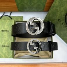 GUCCI グッチ メンズレディースカップル新款メンズ捺染hand printing第一層牛革Beltレディース40ミリ幅30ミリ幅3色 ブランドコピー最高品質対応