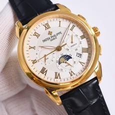 PATEK PHILIPPE パテックフィリップ 機械式メンズWATCH生活防水ビジネス牛革 革ベルトサファイアクリスタル2色 本当に届くスーパーコピー 口コミ後払い店