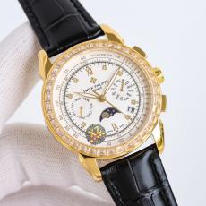 PATEK PHILIPPE パテックフィリップ クロノグラフ生活防水牛革 革ベルト2色 ブランドコピー 優良工場直売サイトline