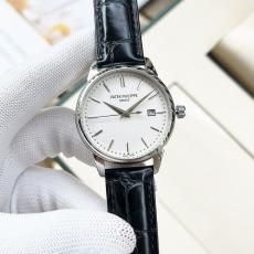 累積売上総額第１位！ パテックフィリップ PATEK PHILIPPE メンズWATCHステンレススティール定番ビジネス牛革 革ベルト 販売通販