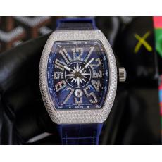 フランクミュラー FRANCK MULLER 機械式牛革 革ベルト2色 レプリカLineライン