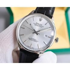 大判新作を先取り ロレックス ROLEX 機械式自動巻き生活防水レザー 革ベルトビジネス2色 国内発送